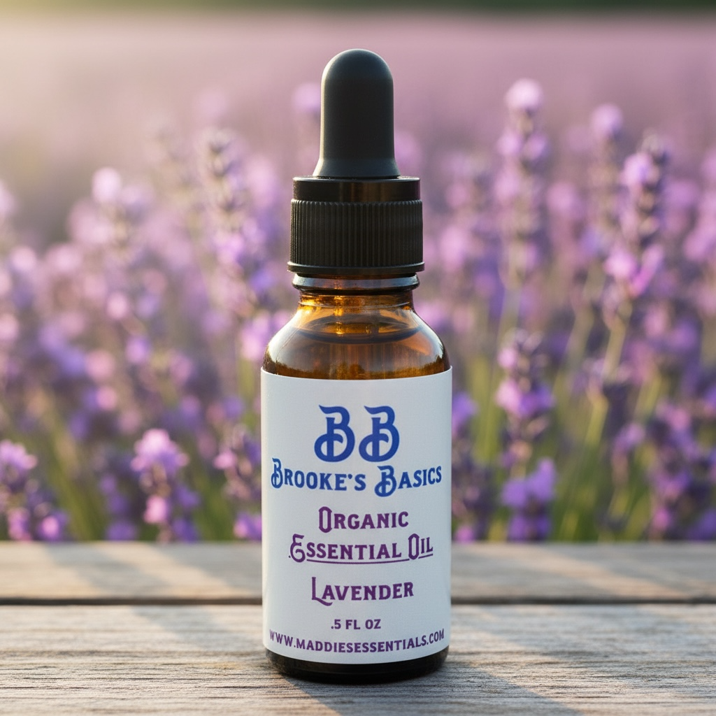Organic Lavender Essential Oil, .5oz