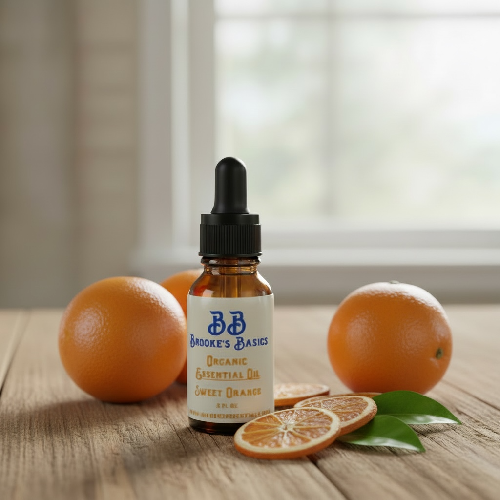 Organic Sweet Orange Essential Oil, .5oz